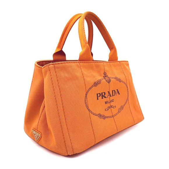 Prada Canapa MM - Orange - Picture 3 of 16